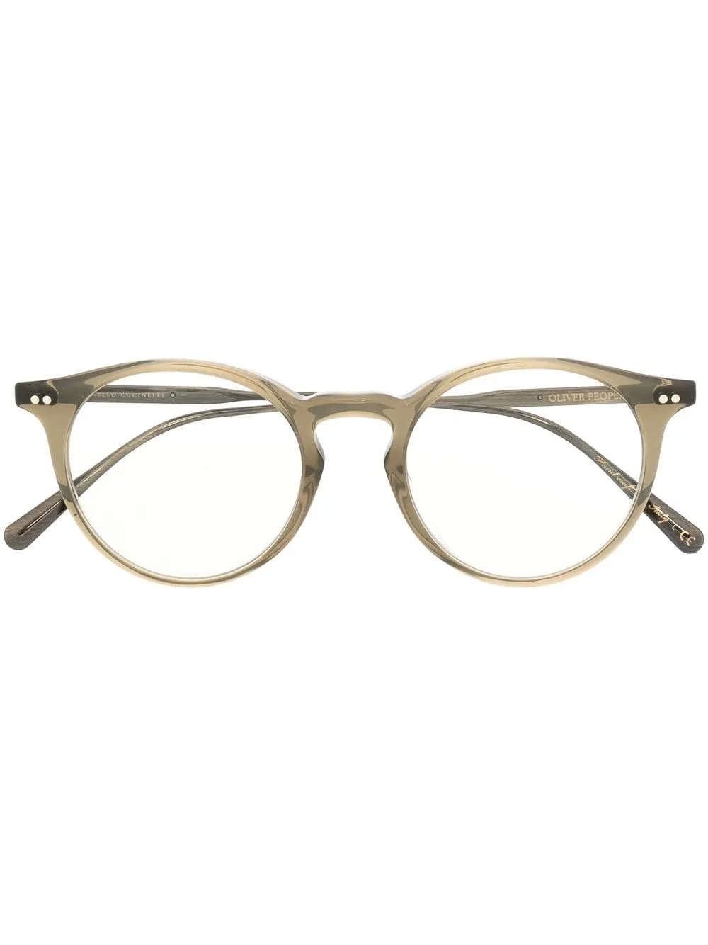 

Oliver Peoples lentes con armazón redonda - Verde