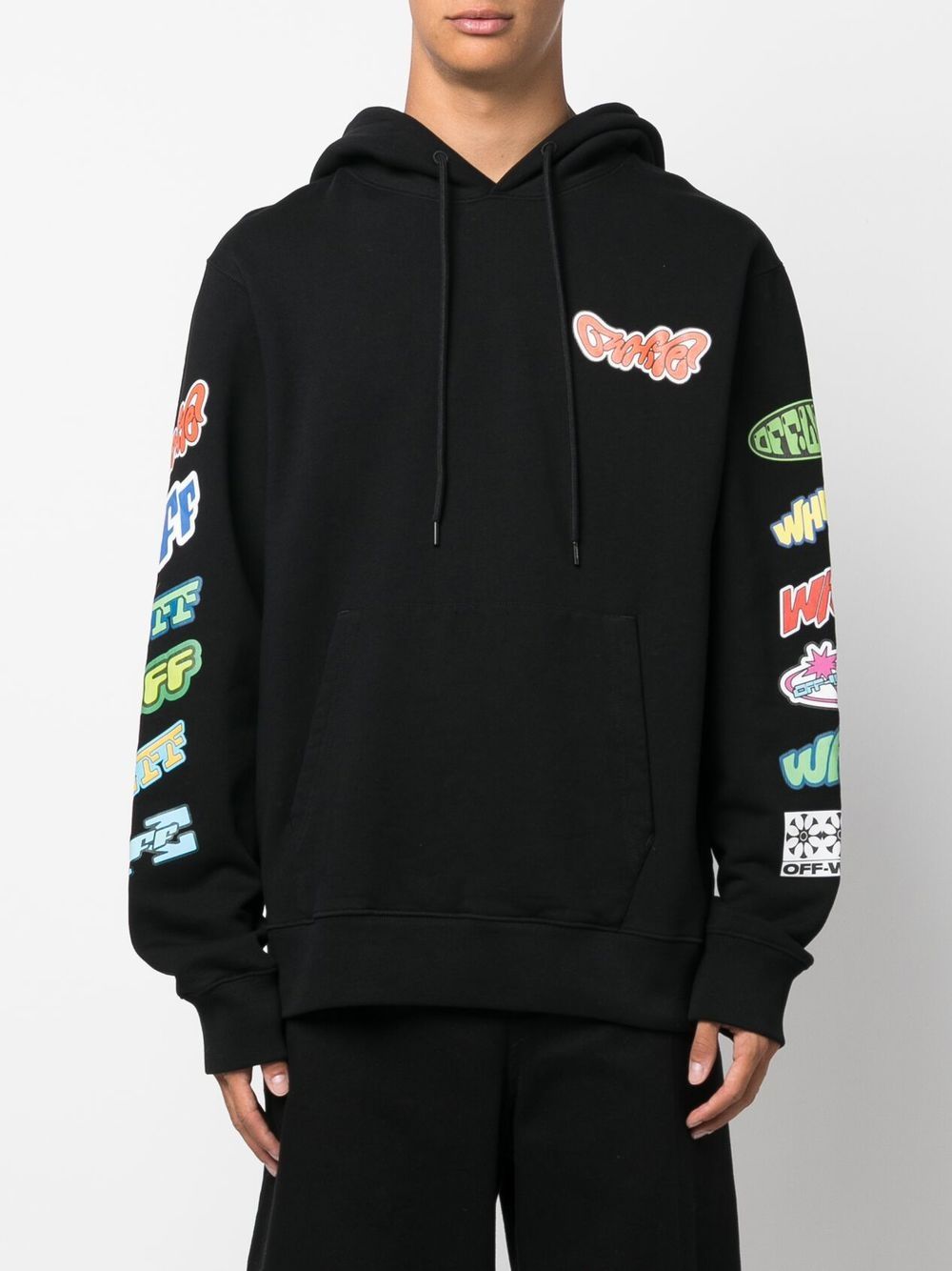 Off-White graphic-print Cotton Hoodie - Farfetch