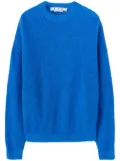 Off-White Arrow Skate textured-knit jumper - Blue