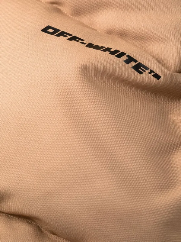 Off-White オフホワイト Race ダウンジャケット | ブラウン | FARFETCH JP