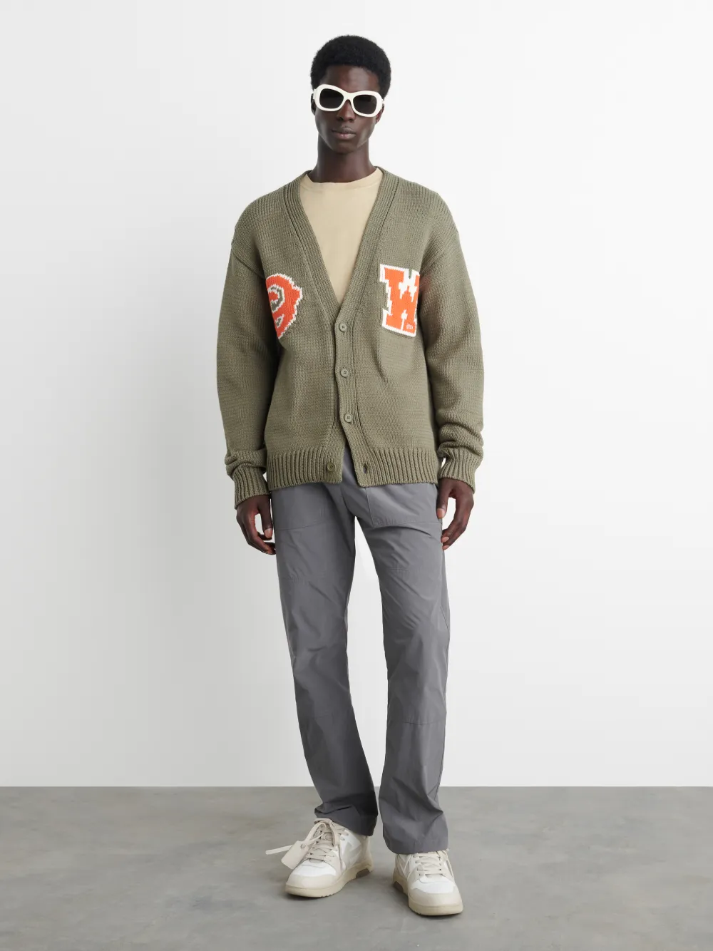 OW PATCH KNIT CARDIGAN OffWhite™ Official Site