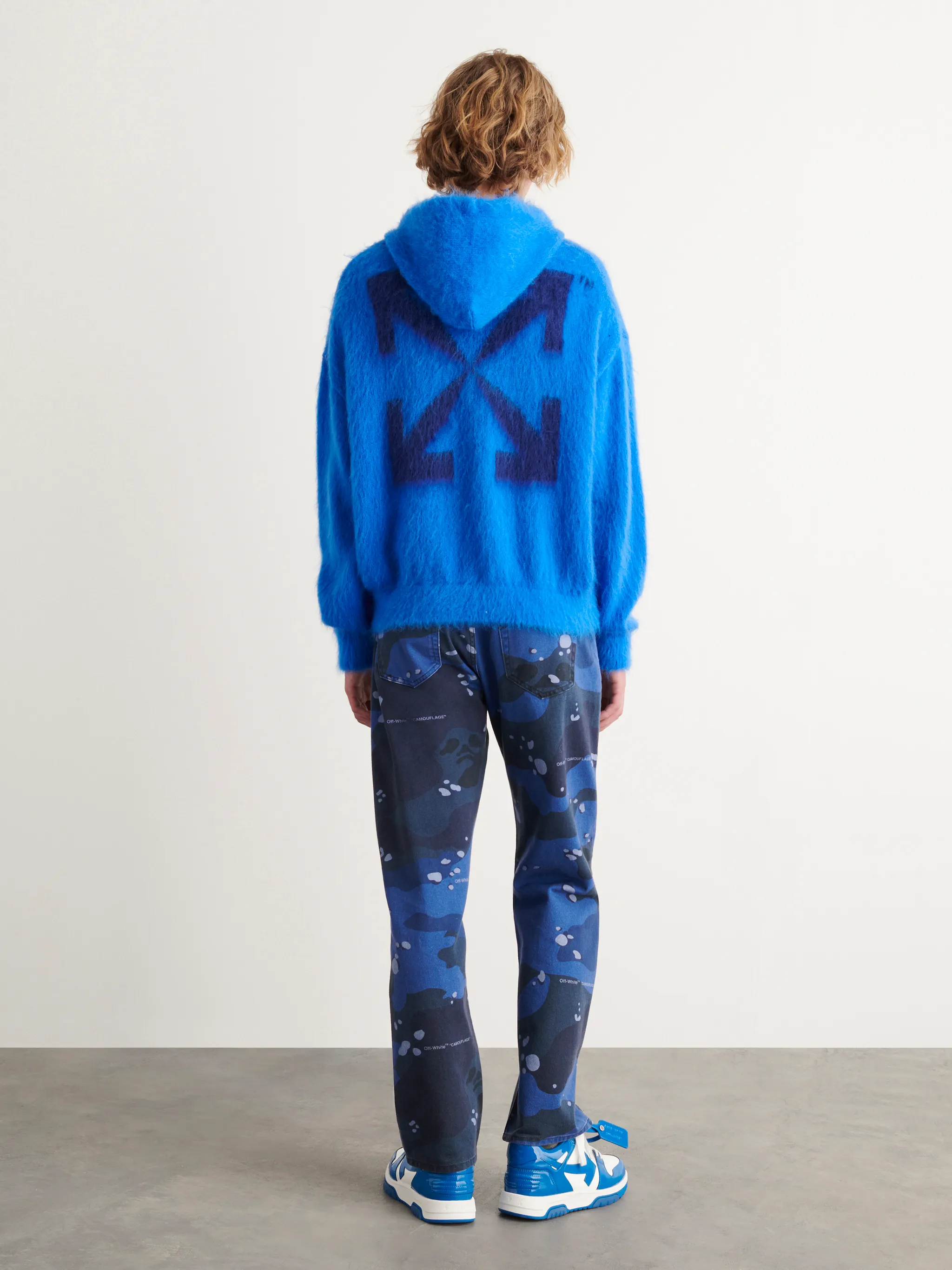 ARROW MOHAIR SKATE KNIT HOODIE OffWhite™ Official Site