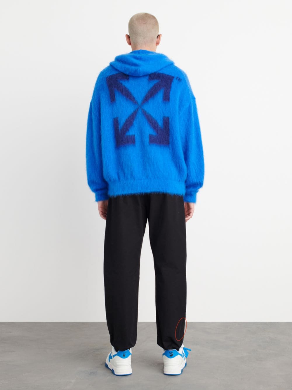 ARROW MOHAIR SKATE KNIT HOODIE | Off-White™ Official Site