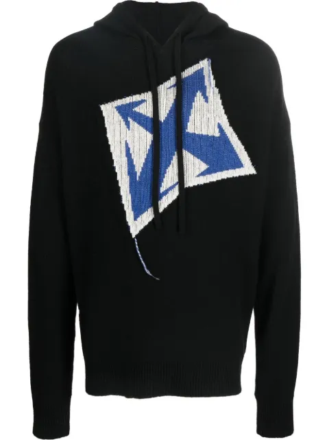 Off-White chunky-knit hoodie 