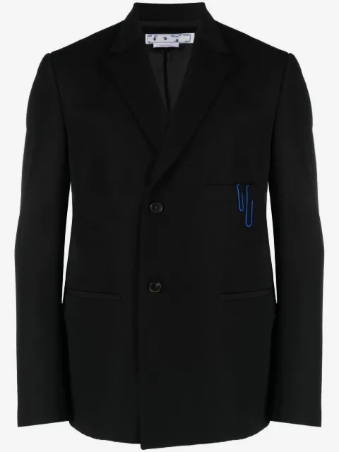 Off-White single-breasted tailored blazer