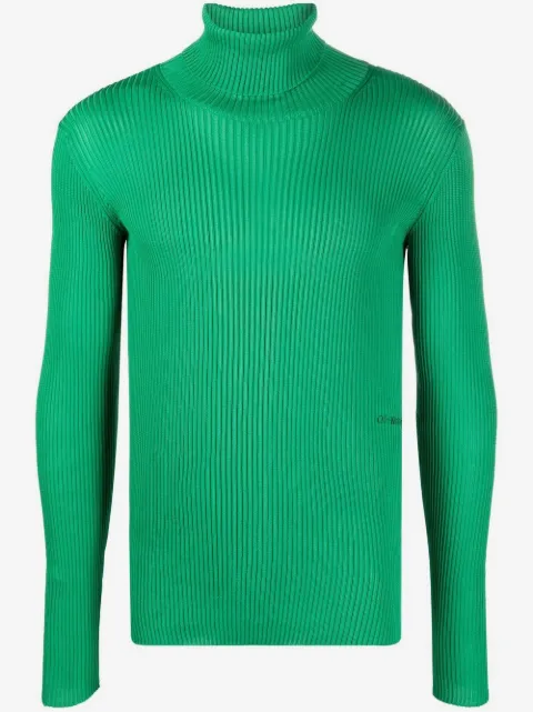Off-White rib-knit roll neck sweater