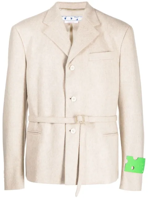 Off-White blazer con cierre de hebilla