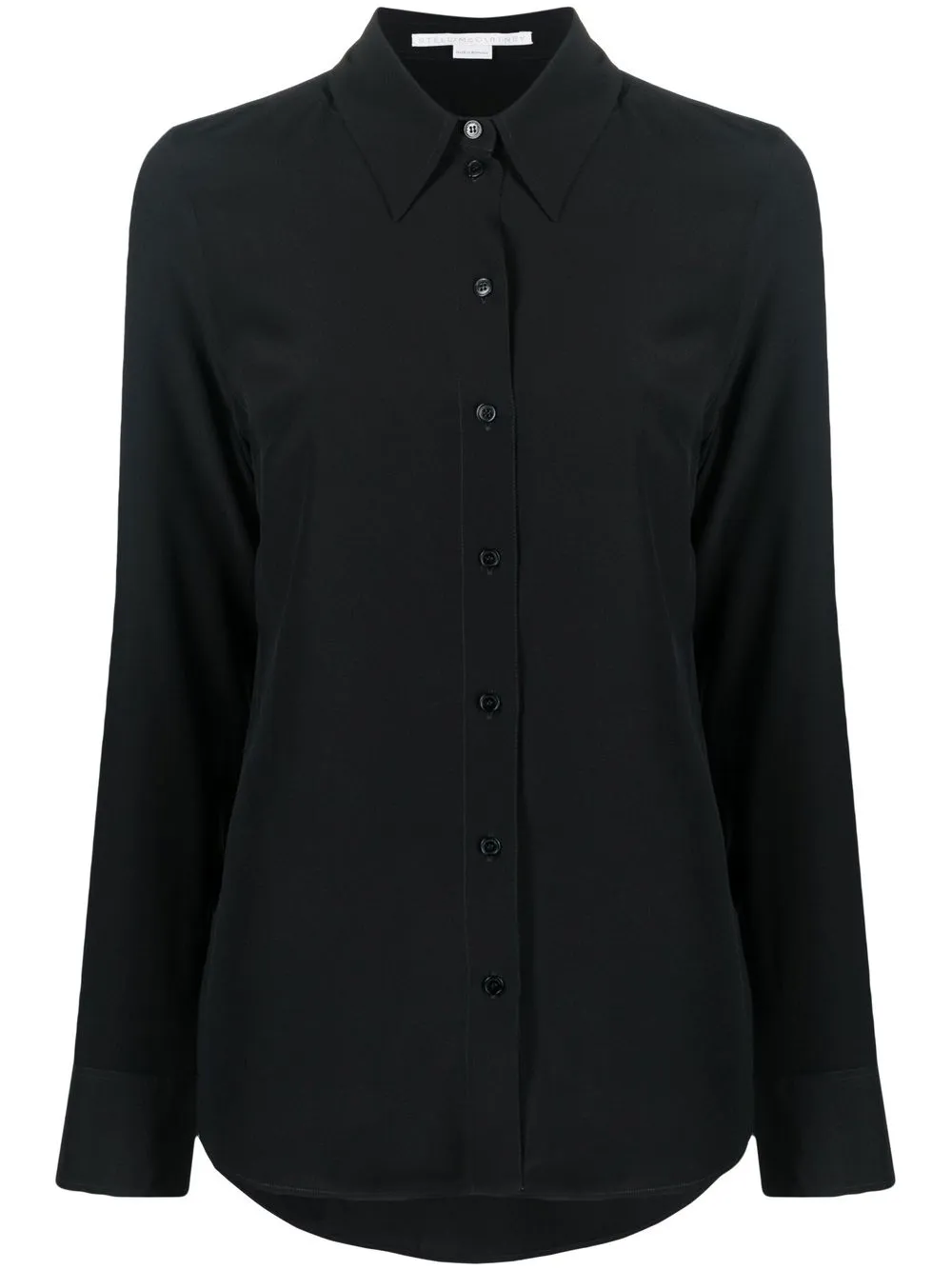 

Stella McCartney camisa de seda manga larga - Negro