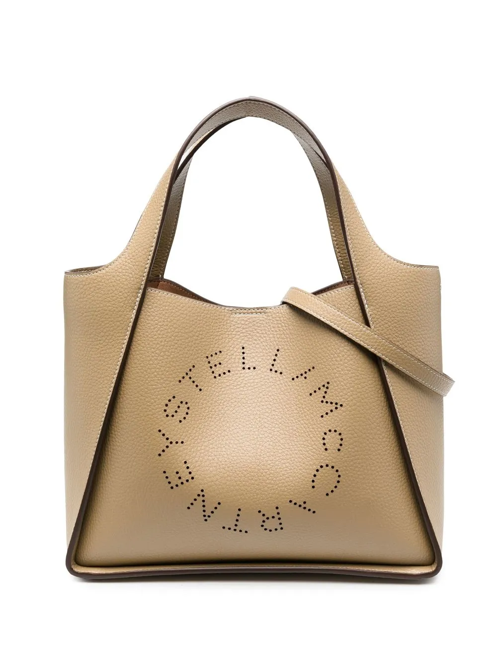 

Stella McCartney Stella perforated-logo tote bag - Neutrals