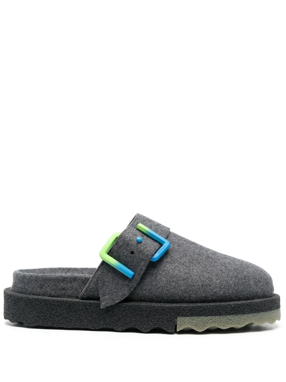 

Off-White Spongesole flannel clogs - Grey