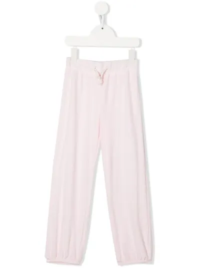 ROMY JUNE terry-cloth track pants pink 