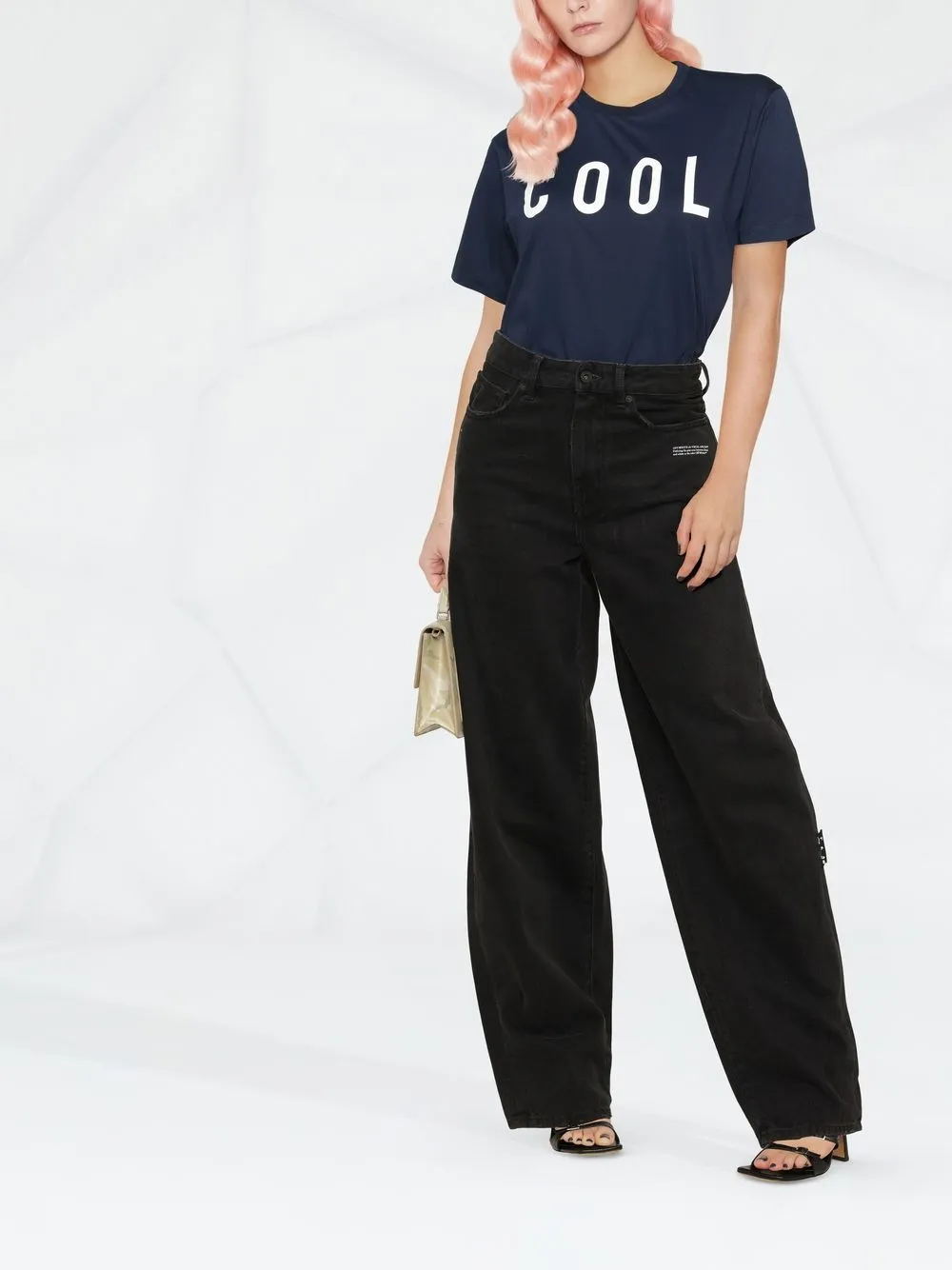 Dsquared2 T-shirt met logoprint - Blauw