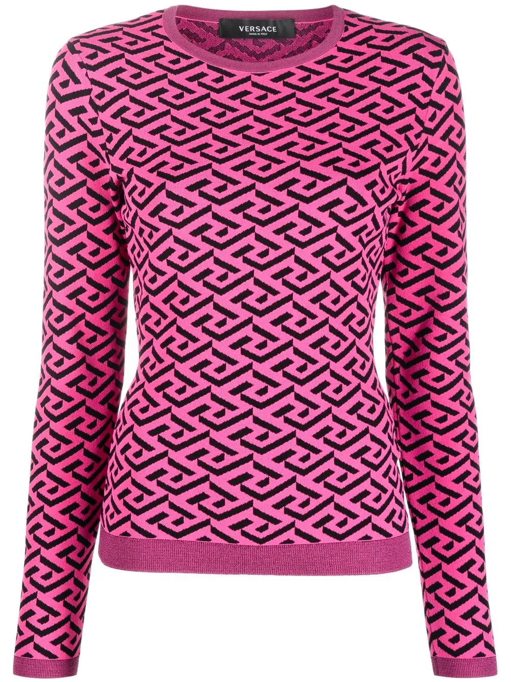 

Versace La Greca Signature jacquard top - Pink