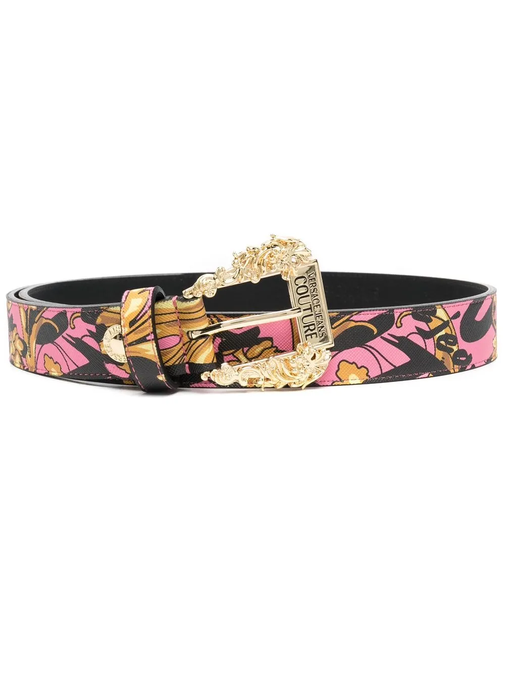 

Versace Jeans Couture graphic print belt - Pink