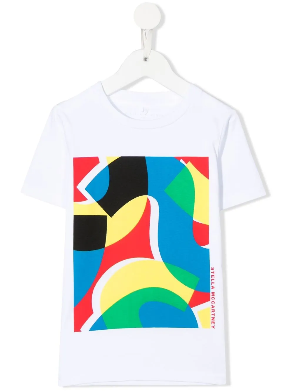 

Stella McCartney Kids playera con estampado abstracto - Blanco