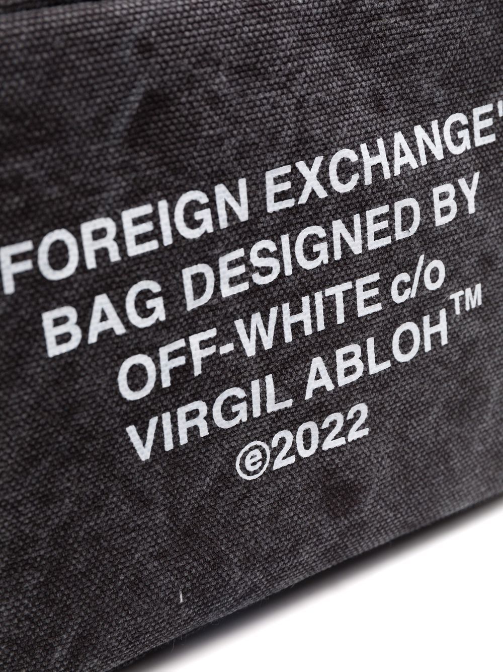 OFF-WHITE Hard Core Sling Bag in Black & White