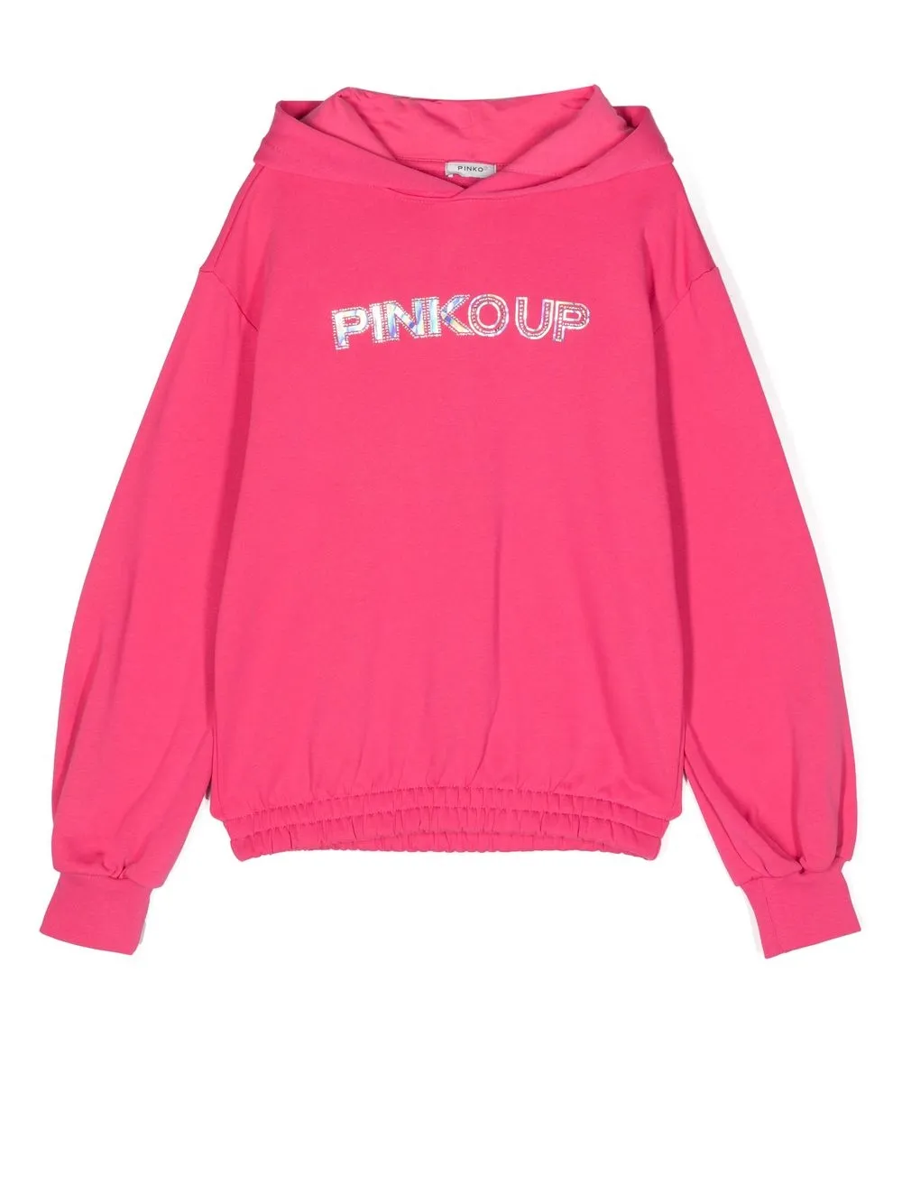 

Pinko Kids logo-print detail hoodie