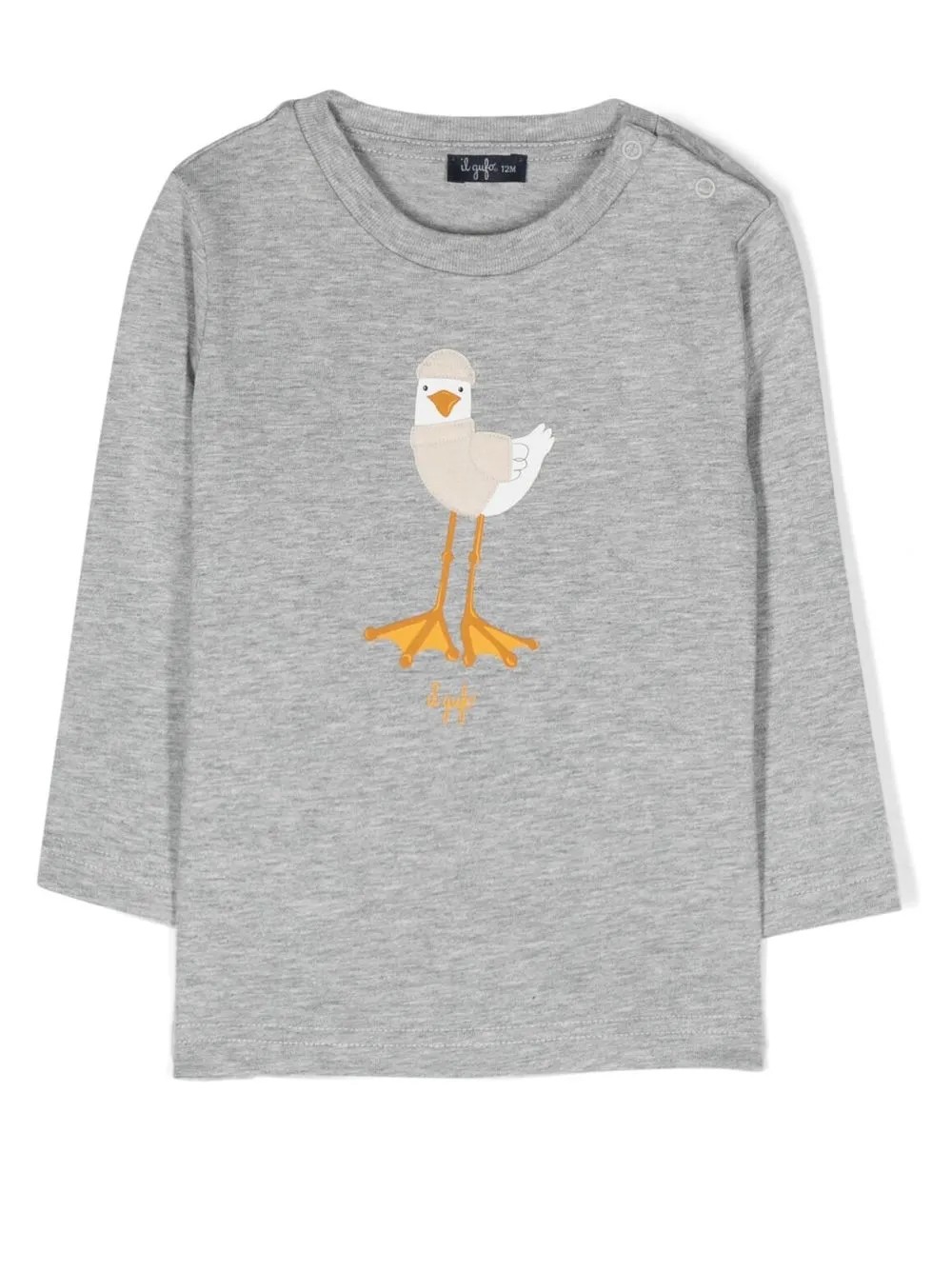 

Il Gufo printed long-sleeve T-shirt - Grey