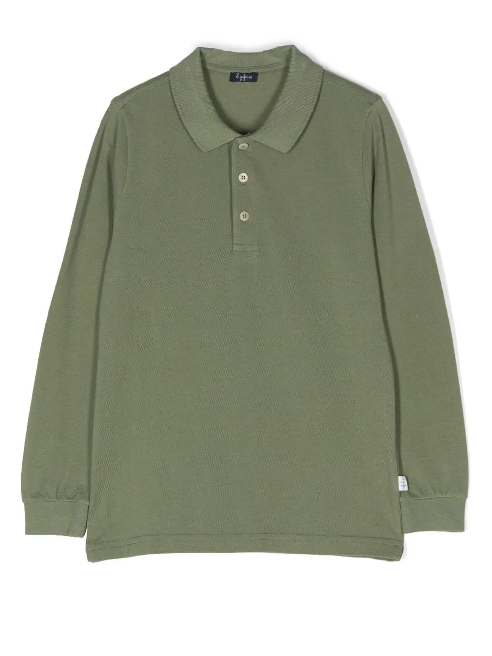 

Il Gufo playera tipo polo manga larga - Verde