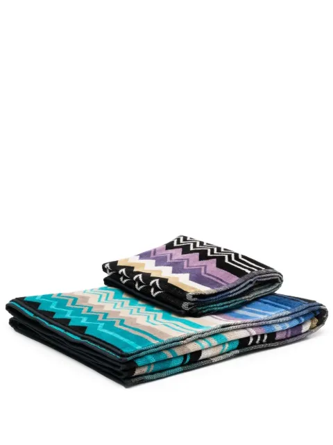 Missoni Home zig-zag print towel set