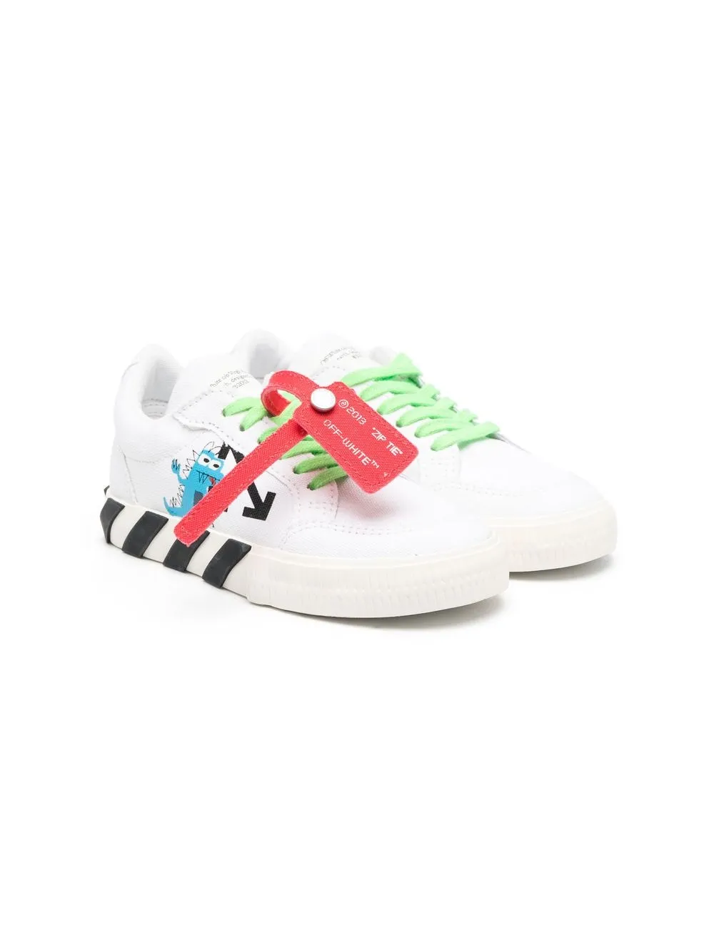 

Off-White Kids Monsters Vulcanized lace-up sneakers