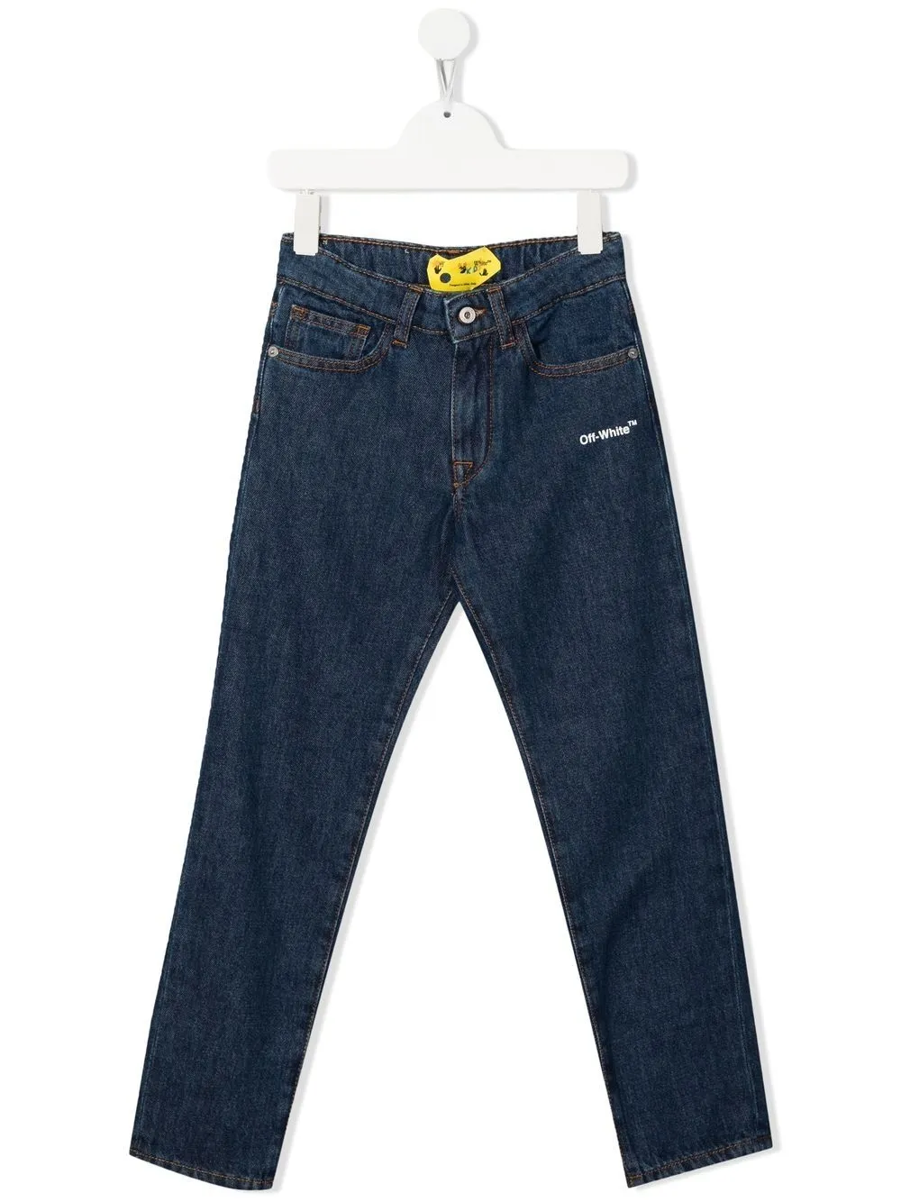 

Off-White Kids jeans con motivo Diag - Azul