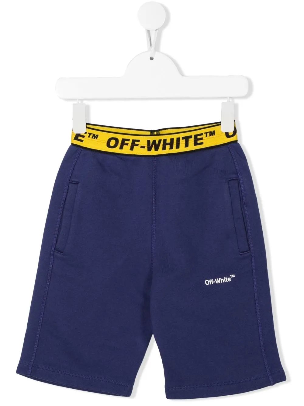 

Off-White Kids bermudas con estampado Industrial Logo - Azul