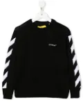 Off-White Kids Rubber Arrow crew-neck sweatshirt - Black