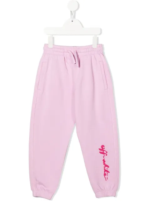 Off-White Kids Script logo-print track pants