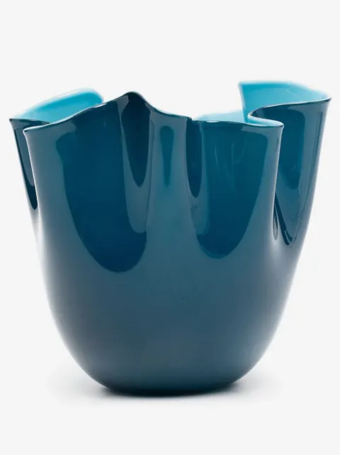 Venini Opalino two-tone porcelain vase