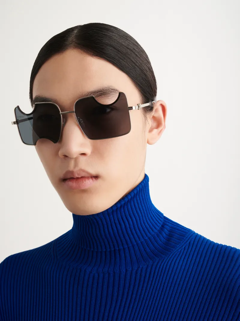 Eckige Cady Sonnenbrille mit Cut-Outs