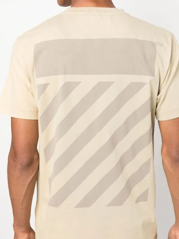 Off-White logo-print short-sleeve T-shirt | Neutrals | FARFETCH
