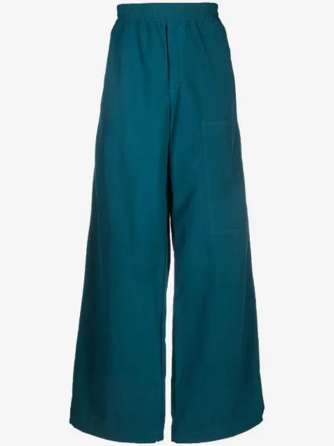 Off-White elasticated-waist wide-leg trousers