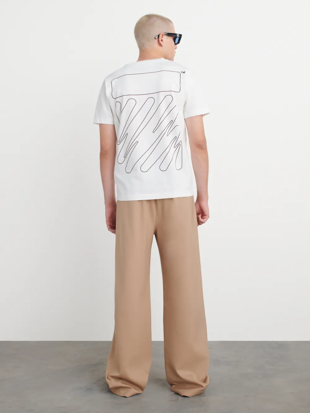 T-Shirt mit Wave Diag-Print