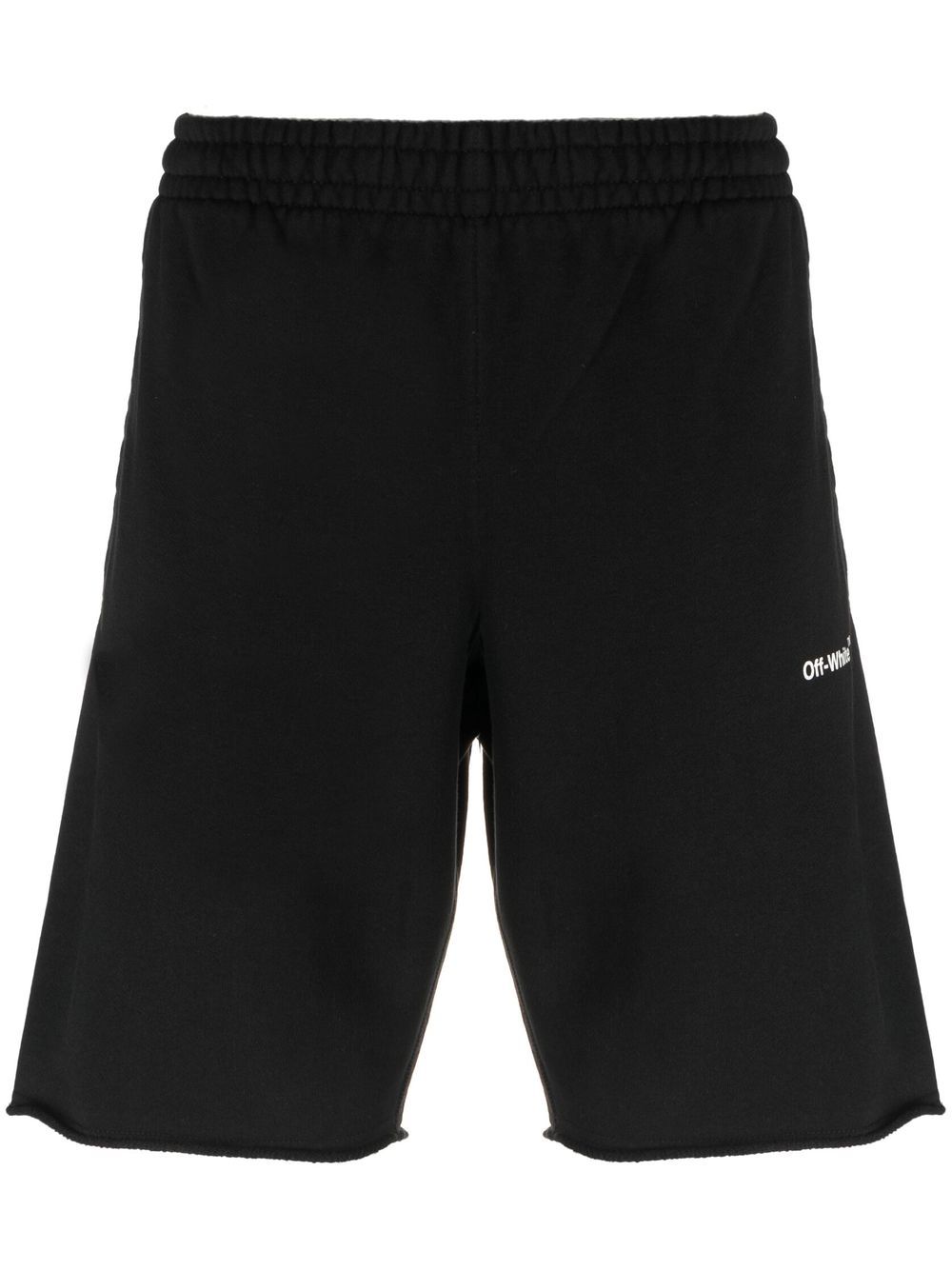 

Off-White Arrows-motif cotton track shorts - Black