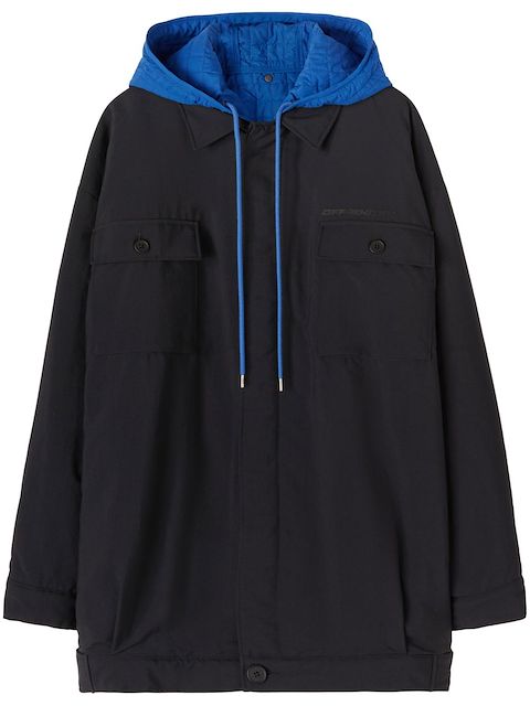 Off-White colour-block hooded jacket