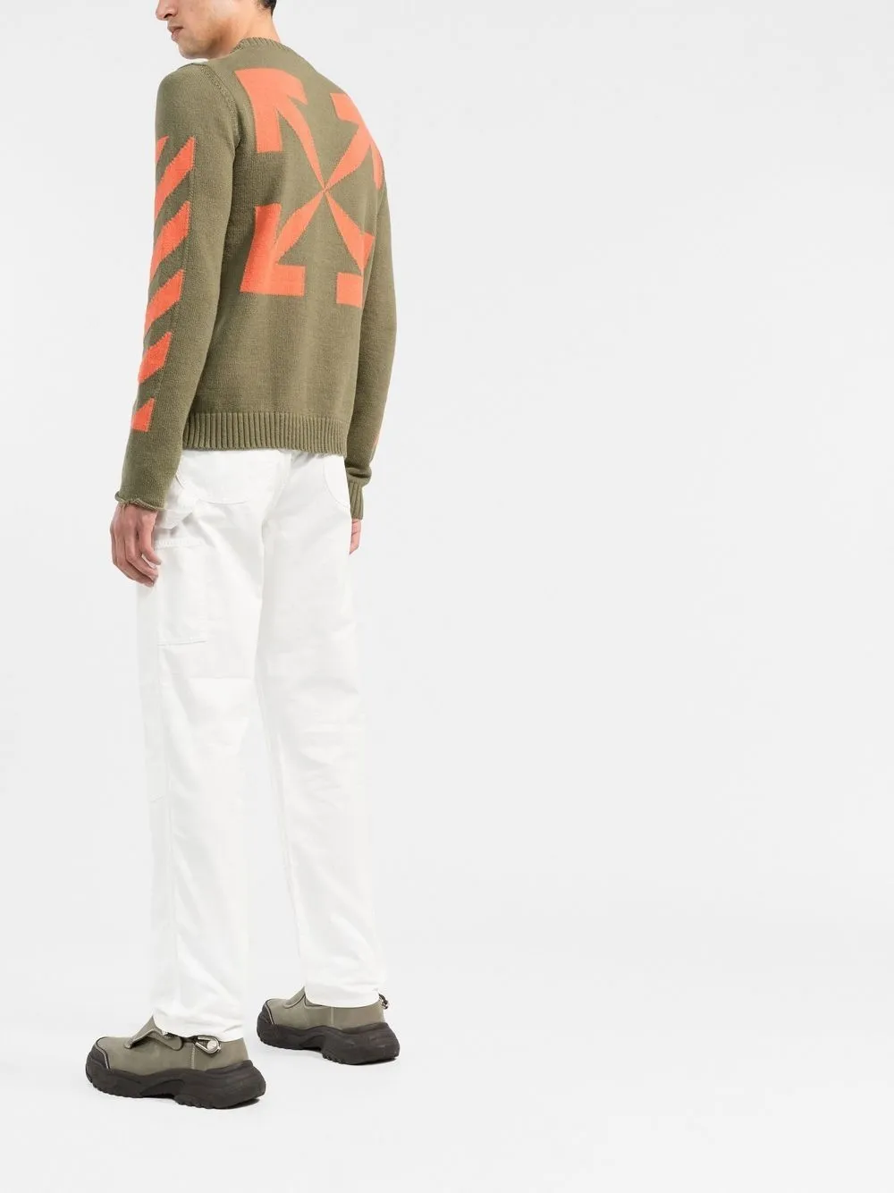 Diag Stripe knit jumper