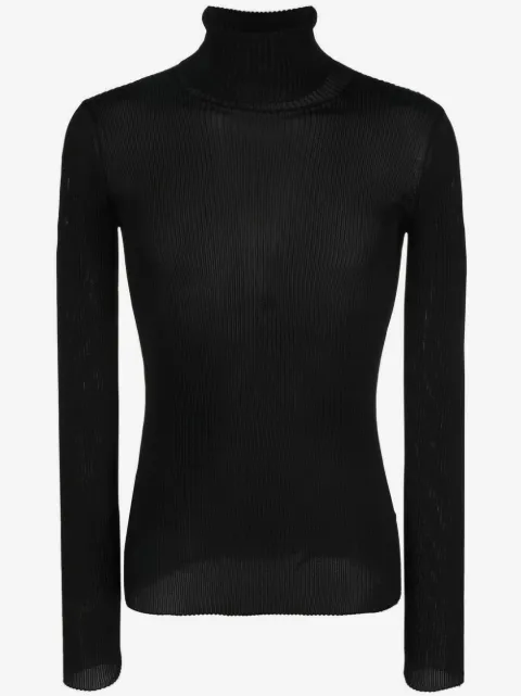 Off-White Helvet fine-knit ribbed jumper
