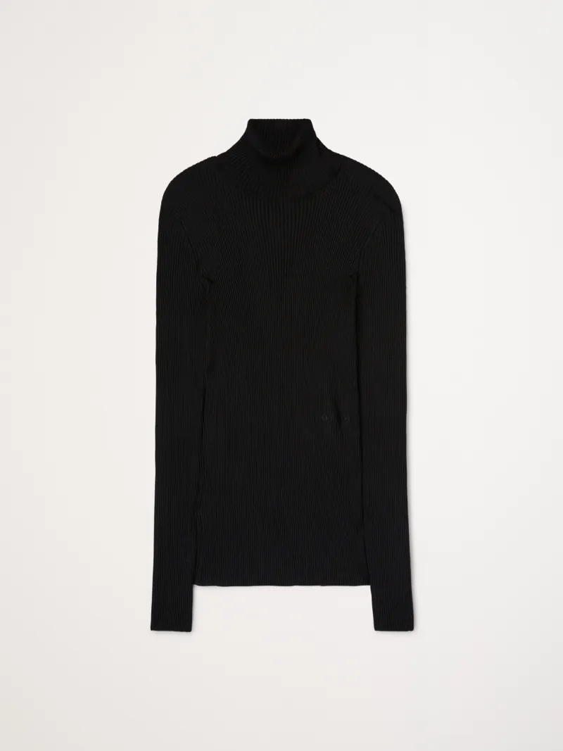 HELVET FINE KNIT RIB TURTLNECK