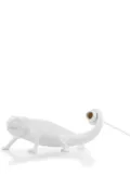 Seletti Chameleon resin table lamp - White