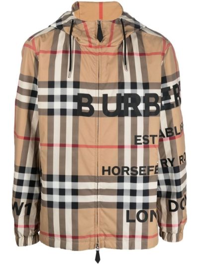 burberry print jacket mens