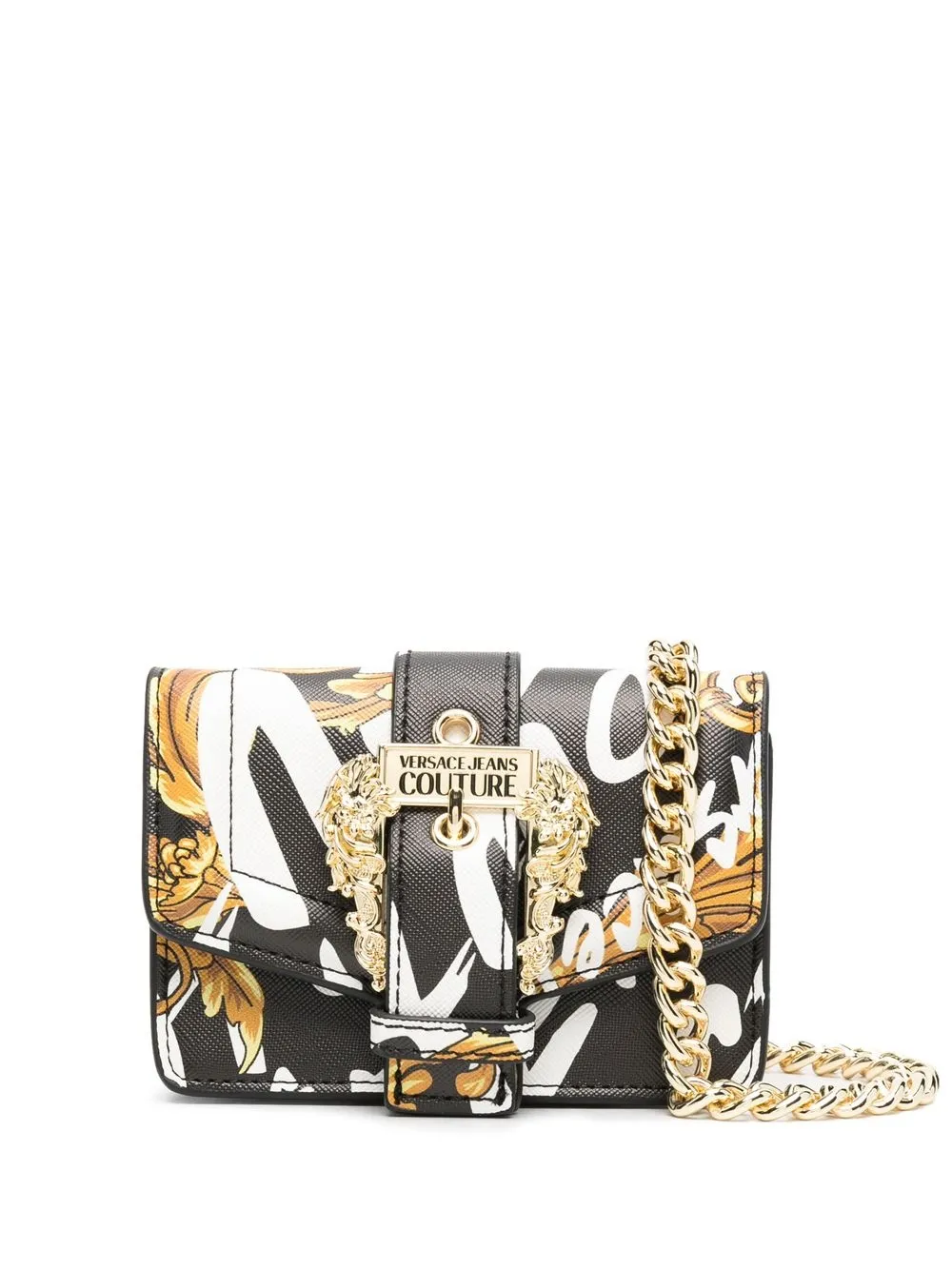 

Versace Jeans Couture Barocco-print mini bag - Black