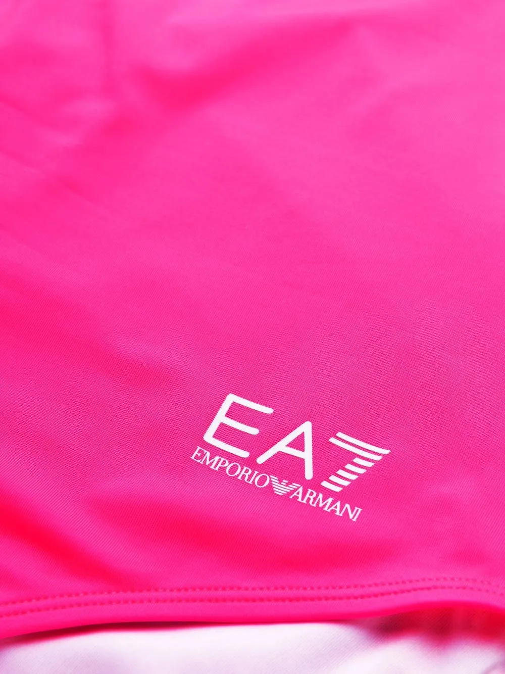  Ea7 Emporio Armani Badeanzug Mit Logo Print   Rosa 