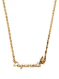 DSQUARED2 Hadwriting-charm chain necklace - Gold