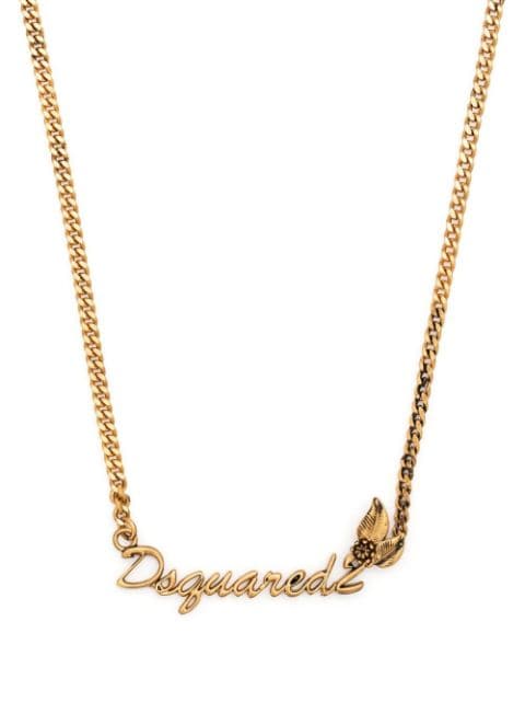 Dsquared2 Hadwriting-charm chain necklace