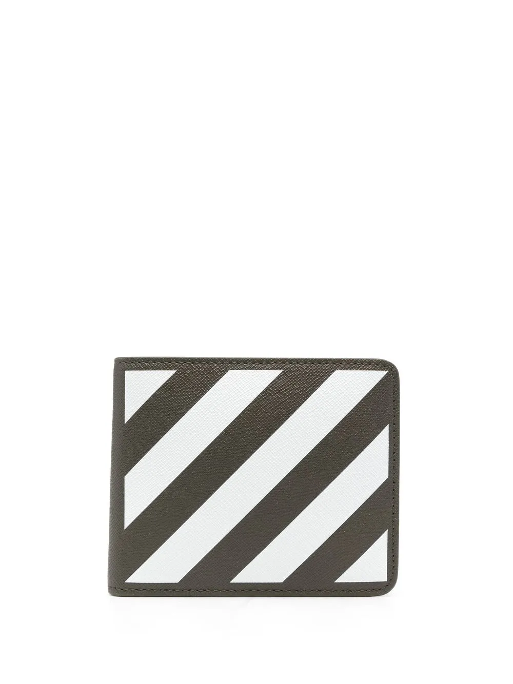 

Off-White cartera Binder Diag - Verde