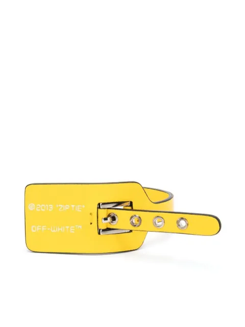 Off-White Zip Tie leather bracelet