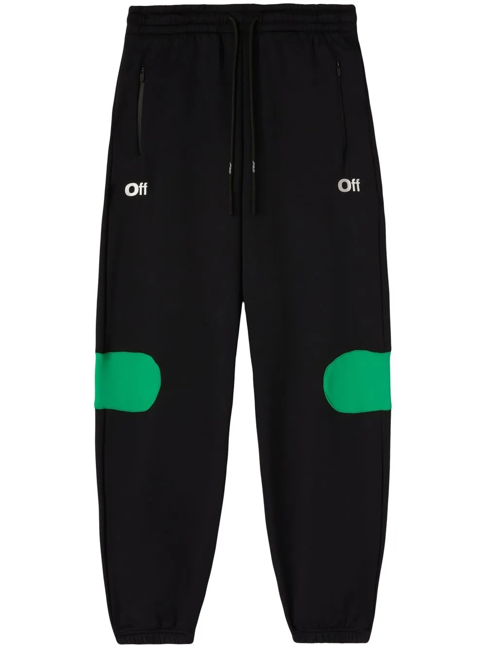 

Off-White graphic-print drawstring-waist joggers - Black