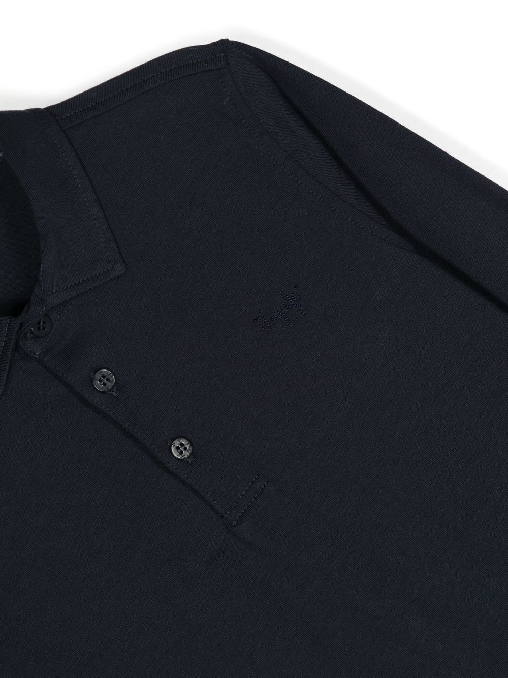 Shop Il Gufo Long-sleeved Polo Shirt In Blue