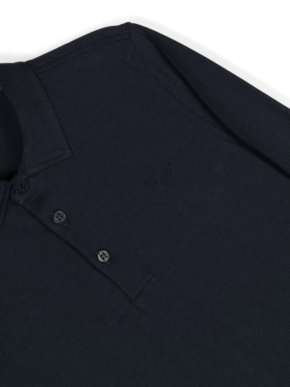 Il Gufo Long-sleeved Polo Shirt In Blue
